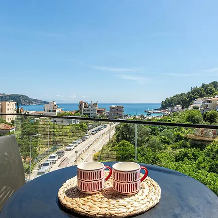 Ama's 1br Ap 1 - Parking, Sea View & Kitchen * Himarë